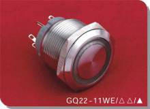 Короткоходная кнопка GQ22-11WE (серия LAS1-BGQ)